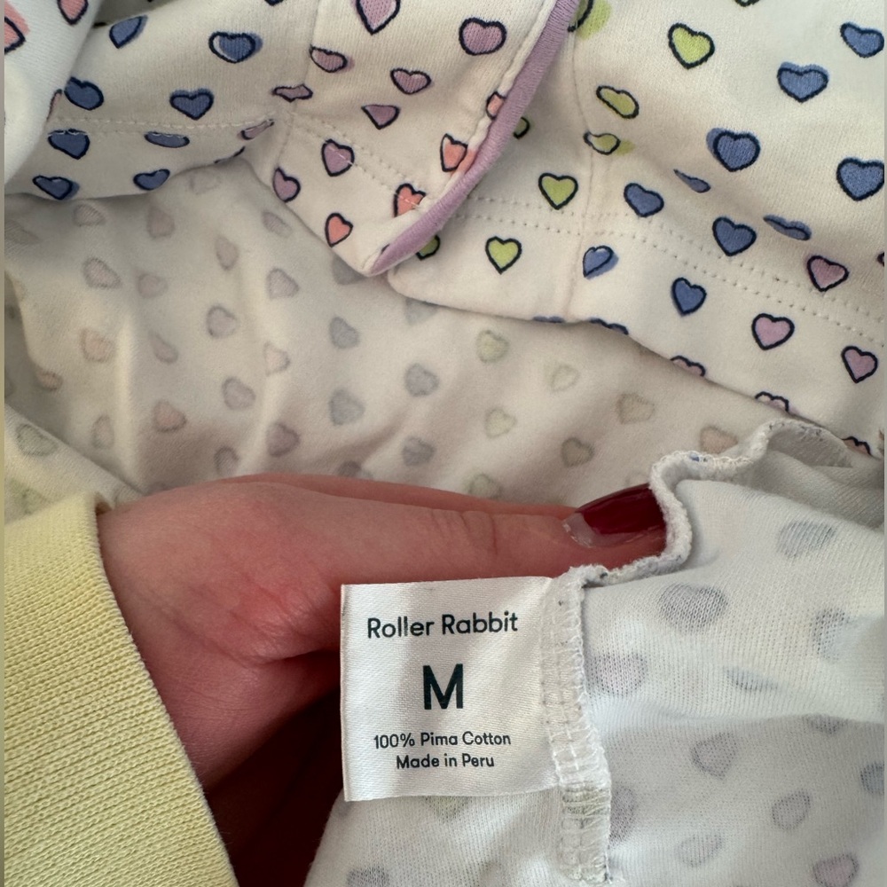 Roller Rabbit Disco Hearts Polo Pajamas - Picture 5 of 7